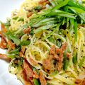 ぴにゃーな's cooksnap of when they made ネギ好きな人へ！　ネギとサラミのパスタ.