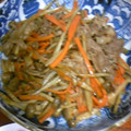 amjkao's cooksnap of when they made しめじと牛肉とごぼうの炒め煮.