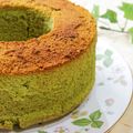 yukanosuke's cooksnap of when they made ふわふわ抹茶のシフォンケーキ.