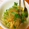 ひよひなお's cooksnap of when they made ❤水菜と大根＋パリパリ油揚げのサラダ❤.