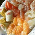 ayafuyu's cooksnap of when they made 刺身切だしで、海鮮丼「夏バージョン」.
