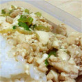 MofeMofee's cooksnap of when they made 豆腐と鶏ひき肉のゆずこしょう炒め.