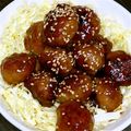 hanaﾁｬﾝ☆'s cooksnap of when they made 簡単！とろ～りあんかけ肉団子.