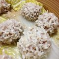 hazelnats's cooksnap of when they made もち米もちもちシュウマイ♪白菜もたっぷり.