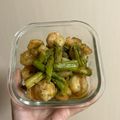 チャリ蔵's cooksnap of when they made ✿バジル香る♪海老とアスパラ炒め✿.