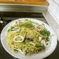 ダウリ's cooksnap of when they made 菜の花とイカのジェノベーゼ♪.