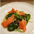 melmarilyn's cooksnap of when they made ｽﾓｰｸｻｰﾓﾝとほうれん草のﾊﾟｽﾀ.