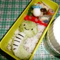 ★抹茶せんべい★'s cooksnap of when they made 2013巳年＊お正月＊へびくんキャラ弁.