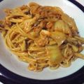 ゆかりんごっ's cooksnap of when they made キムチクリームパスタ.