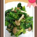 namireo's cooksnap of when they made しめじとホウレン草のお浸し.