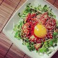 ♥bambi♥'s cooksnap of when they made 超簡単！ユッケ風かいわれキムチ.