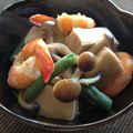 owly's cooksnap of when they made ジューシーな高野豆腐と海老の煮物♬.