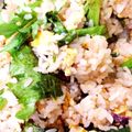 ♪まるえ's cooksnap of when they made 塩辛レタスチャーハン♪.