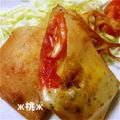 ж桃ж's cooksnap of when they made ■お餅とチーズの簡単春巻き■.