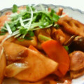 masamow's cooksnap of when they made れんこんと鶏肉の中華炒め.
