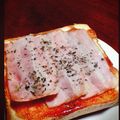 saoriiin☆'s cooksnap of when they made BBQソース風？！トースト.
