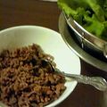 万華月's cooksnap of when they made 肉そぼろレタス包み.