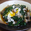 kuu-shiba's cooksnap of when they made とじないの！ニラとしめじの卵落とし.