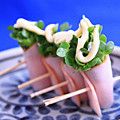 みみんご。's cooksnap of when they made ハムとカイワレの森.