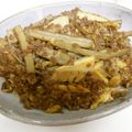 kimimaruo's cooksnap of when they made ごぼうと筍金平風卵入り.