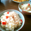 ☆ＨＩＦｕ★'s cooksnap of when they made 余ったおもちで❤もっちもちしめじおこわ.