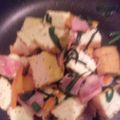 skymeri's cooksnap of when they made にら＆厚揚げのにんにく☆ベーコン炒め.