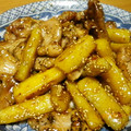 ぷちたく's cooksnap of when they made ☆さつまいもと豚肉炒め☆.