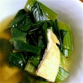 にわことり's cooksnap of when they made 簡単☆小松菜と油揚げの煮びたし.