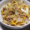 らんぴん's cooksnap of when they made ピリ辛★とろ～り白菜とひき肉のあんかけ丼.