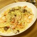 西野さん's cooksnap of when they made 海老とフレッシュトマトのクリームパスタ.