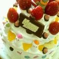 くぶらん's cooksnap of when they made 夢の☆カンタン３段ケーキ.