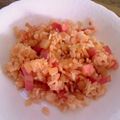 noeyuki's cooksnap of when they made ベーコンと玉ねぎの混ぜ混ぜご飯♫.