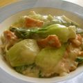 かずさ222's cooksnap of when they made 簡単☆サーモンとチンゲン菜のクリーム煮.