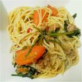 yuricka's cooksnap of when they made ●ツナトマほうれん草パスタ●.