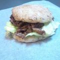 かめ屋's cooksnap of when they made 簡単！ライスバーガー♡てりやきチキン♪.