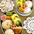 ＴＷＯＨＥＡＲＴＳ's cooksnap of when they made 簡単じゃ☆ヘビさんおにぎり☆キャラ弁.