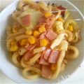 yttmy's cooksnap of when they made ベーコンとコーンの✿バタ焼きうどん.