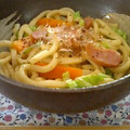 すがみほ's cooksnap of when they made 簡単☆節約☆バターしょうゆ焼きうどん.