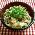 てらよう's cooksnap of when they made サバ缶で♡冷やしおろしうどん.