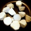 takumariyu's cooksnap of when they made 里芋超簡単に剥いちゃいました！.