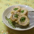 赤い電話's cooksnap of when they made お弁当に☆油揚げ豚チーマヨロール.