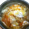 TAMAヒメ's cooksnap of when they made あつあつ～野菜ととりひき肉のおうどん.