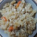 たんこり♪'s cooksnap of when they made 鶏挽肉と牛蒡の中華風ピリ辛炊き込みご飯。.