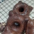 ★ちるちる★'s cooksnap of when they made 米粉の焼きドーナツ③　チョコ.