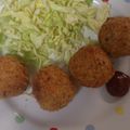 sakimiya's cooksnap of when they made チーズ&ベーコン入りさつまいものコロッケ.