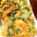 hiroetaru's cooksnap of when they made エビと三つ葉のかき揚げ⭐.