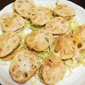 まるちょっぱー's cooksnap of when they made レンコンの挽き肉はさみ焼き.