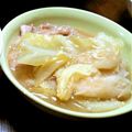 小豆0906's cooksnap of when they made 豚肉とキャベツのコンソメみぞれ鍋.
