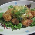 さとみりん's cooksnap of when they made 竜田揚げを黒酢の効いたねぎダレで！！.