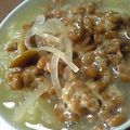 しおとも's cooksnap of when they made 納豆＆味噌汁かけご飯.